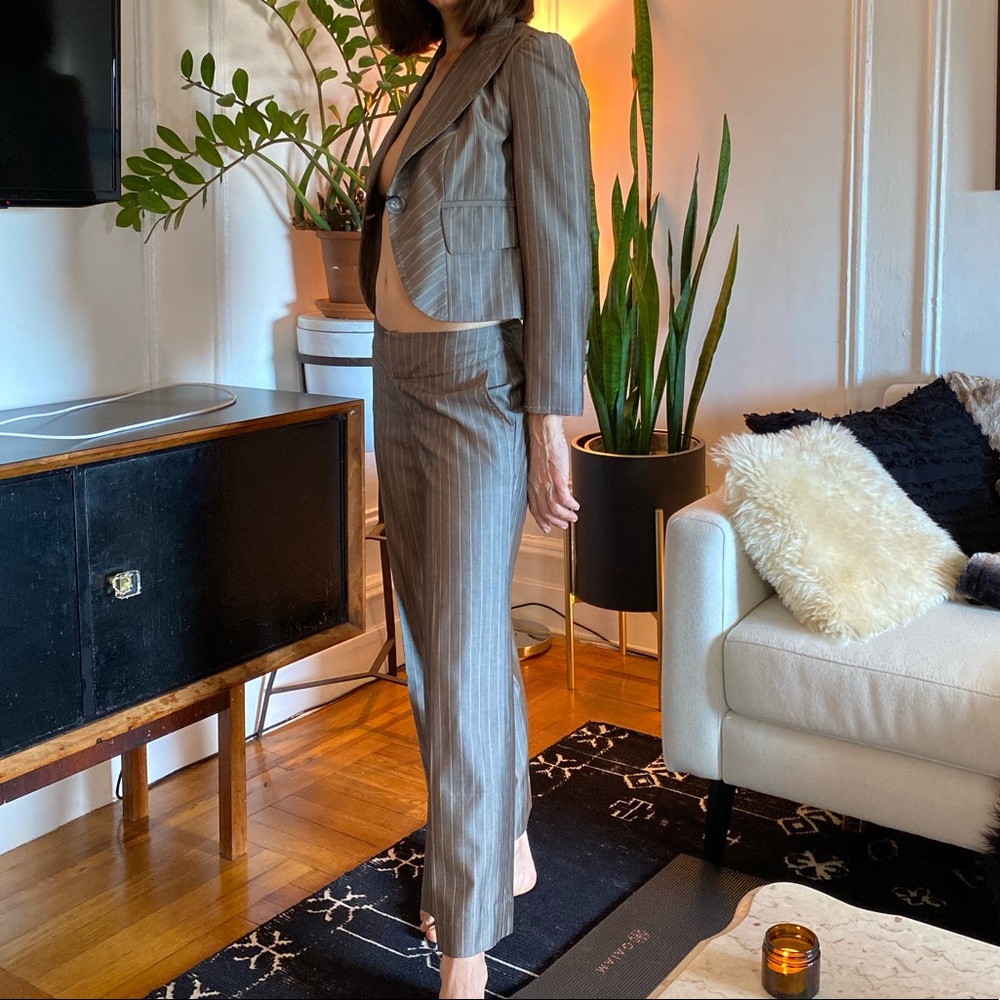 Banana Republic Suit Set, Grey Pink Silk blend, size 2